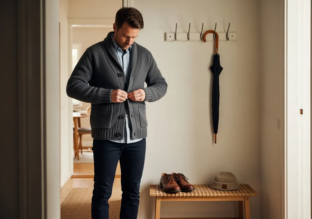 Guider för stickade herrplagg