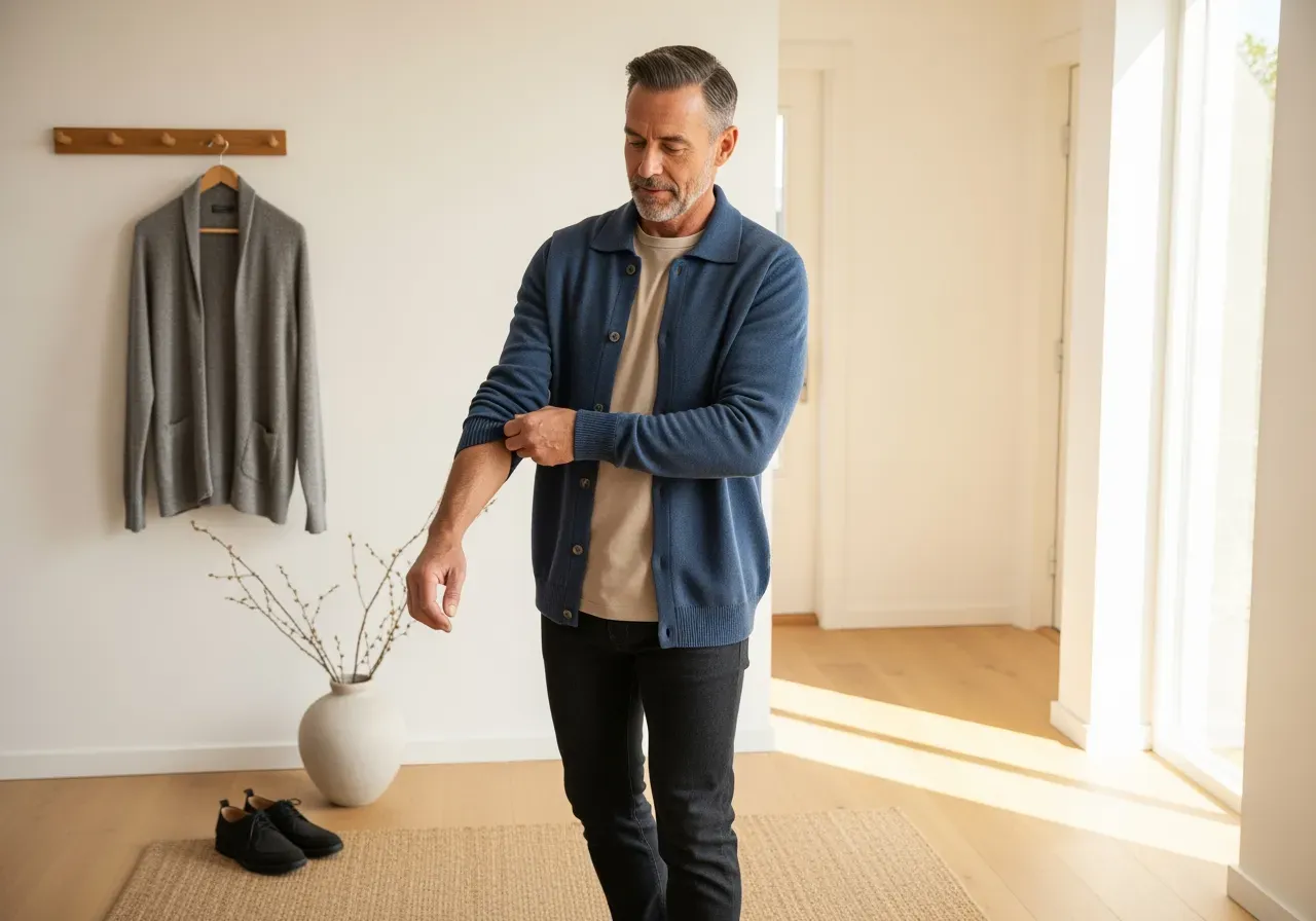 Skjortjacka i taupe för vardagsbruk