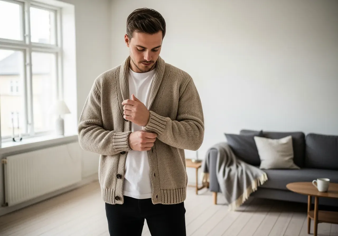 Grovstickade ribbmössor för passform