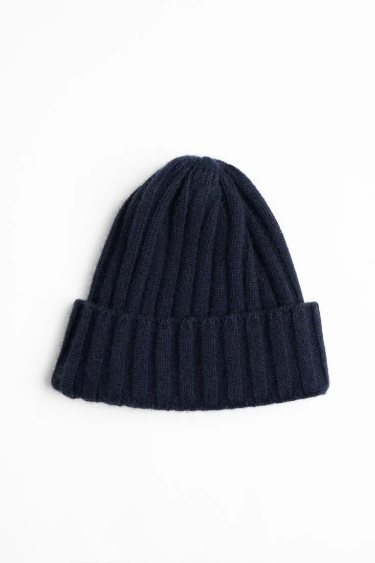 Ribbed BA Beanie - Navy