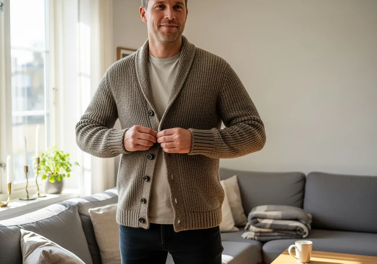 Stickade tröjor i kashmir och merino